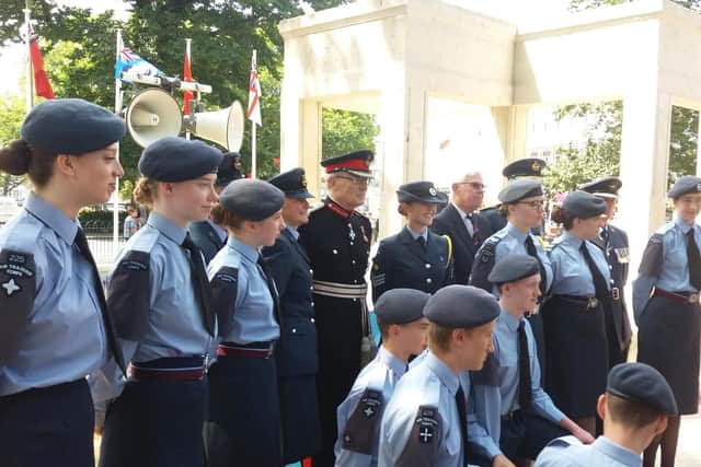 Cadets at the ceremony