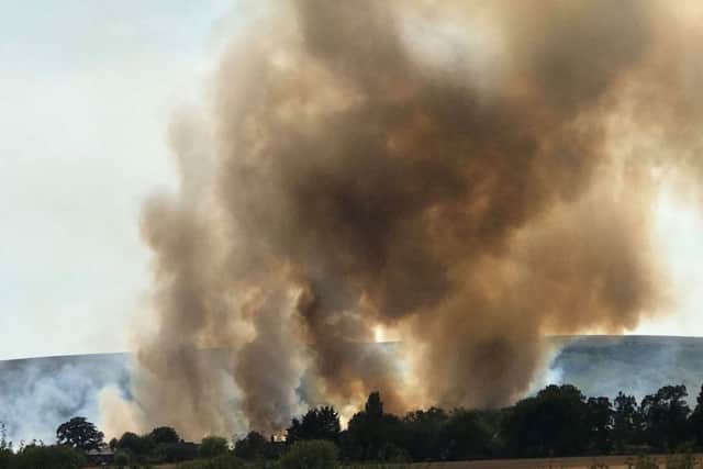Fire near Drusillas. Photo by Kirsty Eaton SUS-180725-161633001