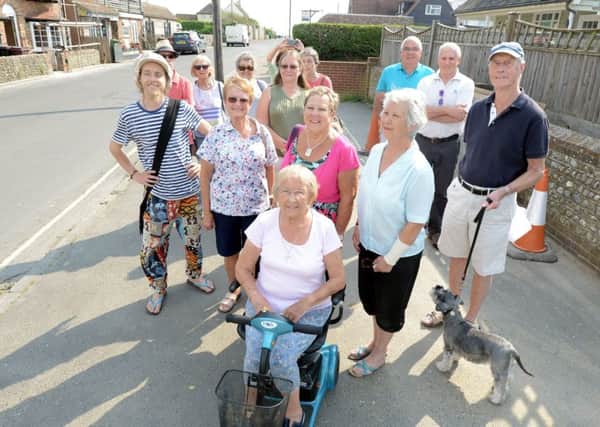 Residents worried about the possible narrowing of the pavement in Shore Road.ks180246-1 SUS-180522-184652008