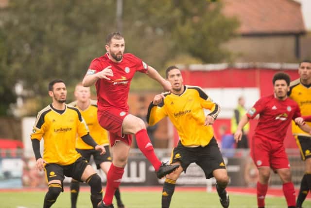 Aarran Racine in action for Worthing last season. Picture by Marcus Hoare