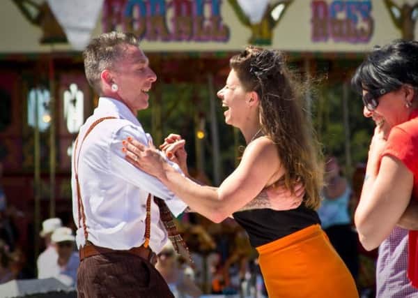 A couple dancing at last years Vintage Fair