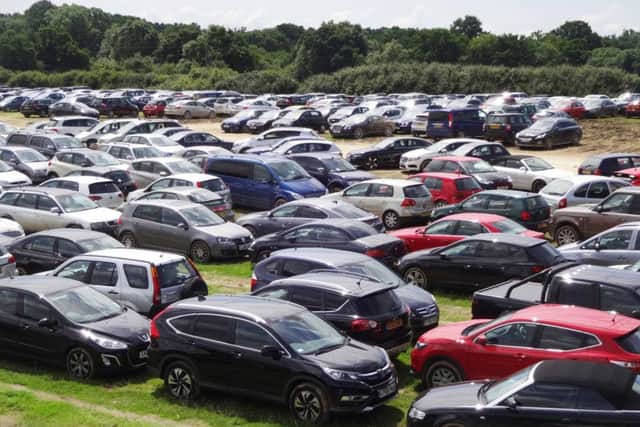 Hundreds of cars wee discoved by police and trading standards officers in a farmer's field