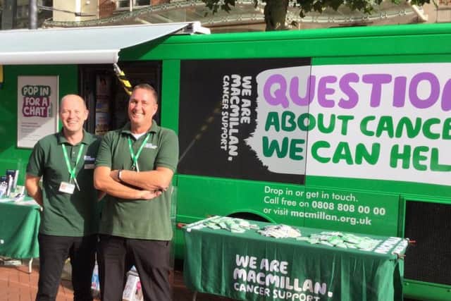 Support and information will be available from the Macmillan mobile team
