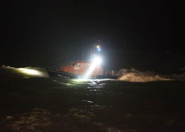 The lifeboat on Saturday night