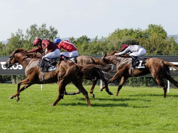 Lightning Spear wins at Goodwood last year / Picture by Malcolm Wells