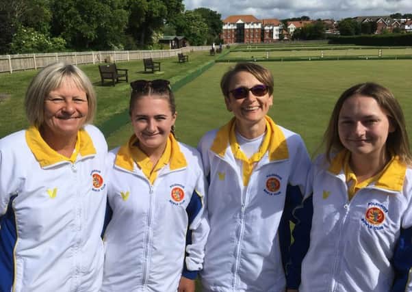 The Polegrove ladies team of, from left, Denise Hodd, Maesi Ramsay, Nicki Dale and Jo Watt which was beaten in the county fours final.
