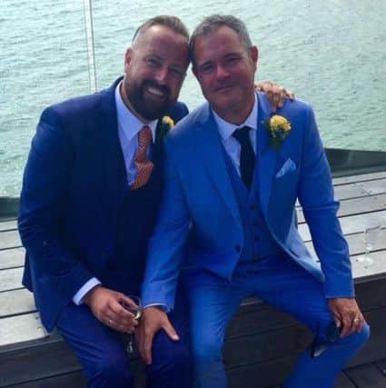 Stuart Simons married James Parsons on Saturday, July 21