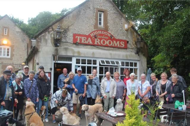 Well-wishers brave the rain to say goodbye to Highdown Tea Rooms