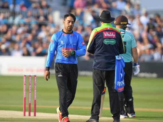 Rashid Khan has been a hit at Hove / Picture by PW Sporting Photography