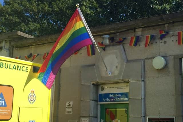 Brighton's ambulance staff are ready for Pride