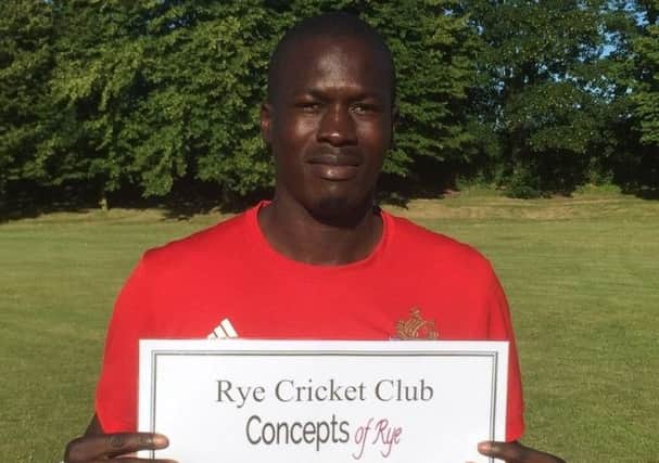 Cleon Reece was Rye Cricket Club's Concepts of Rye man of the match in the victory over Glynde & Beddingham.