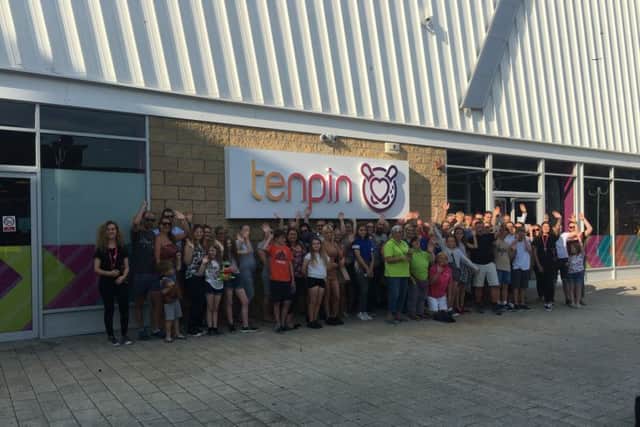 Crowds at Tenpin ahead of the official opening