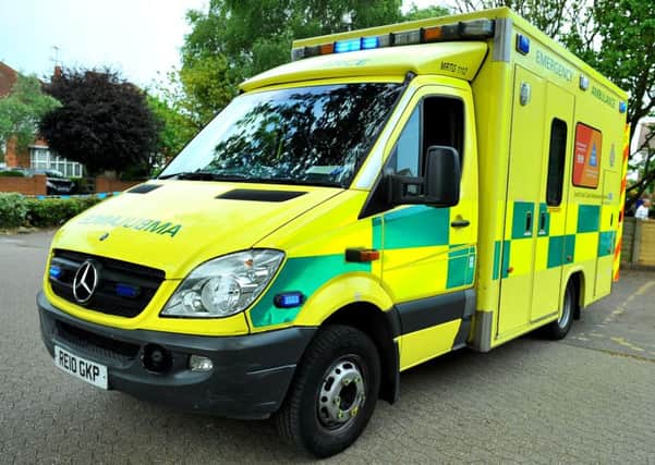 Emergency incident - ambulance (stock image)