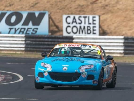 Aidan Hills was on the podium for a fifth successive race at the recent Castle Coombe Circuit event