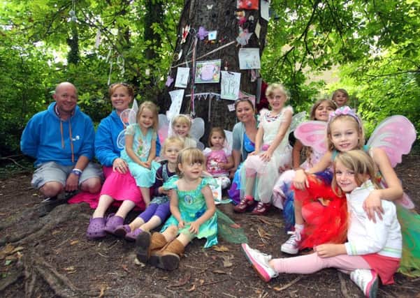 A party at the fairy tree in 2015