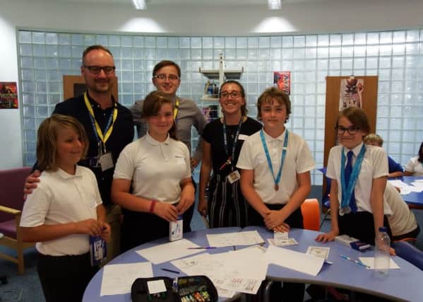 A team from Thomas A Becket School wons the maths challenge, with prizes of geometry sets