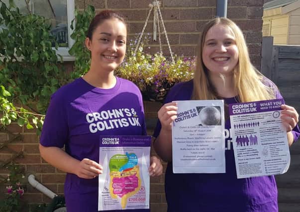 Sophie Watts and Roseanne Hubbard, who are running the disco in support of Crohn's and Colitis UK