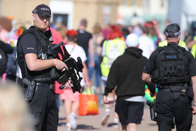 Police at Brighton Pride (Photograph: Eddie Mitchell)