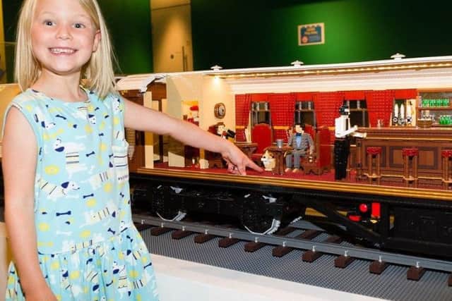 Local children have been having fun making LEGO brick models during a sneak preview of The Novium Museums new summer blockbuster exhibition. Bricks Britannia: A History of Britain in LEGO Bricks, features more than 30 stunning models built by Bright Bricks. Picture by Dan Stevens.