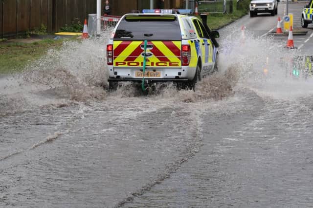 Worthing flooding. Photo by Eddie Mitchell