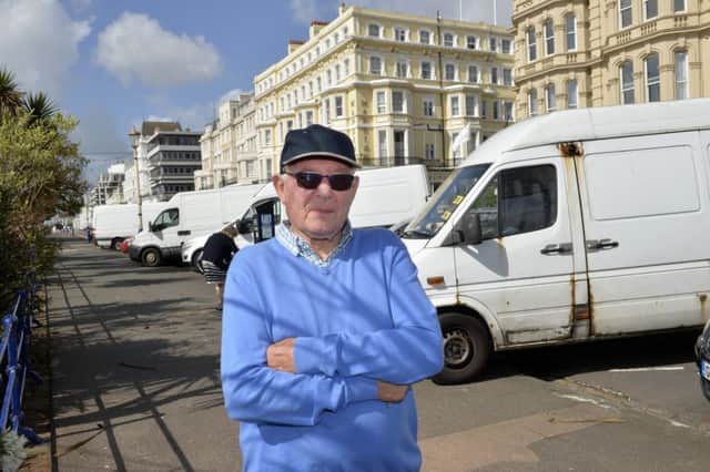 David Smallwood believes that market stall vendors' vans are causing a parking nuisance on Grand Parade on Eastbourne seafront (Photo by Jon Rigby)