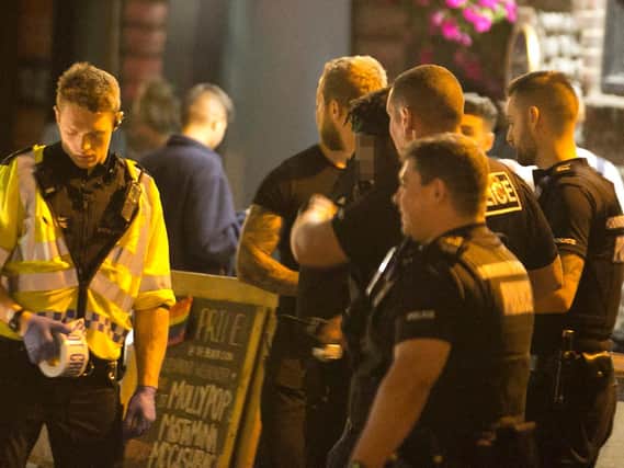 Police tasered a man outside a Brighton pub (Photograph: Eddie Mitchell)