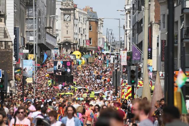 Brighton Pride 2018. Photo by Eddie Mitchell/Dan Jessup SUS-180508-111050001