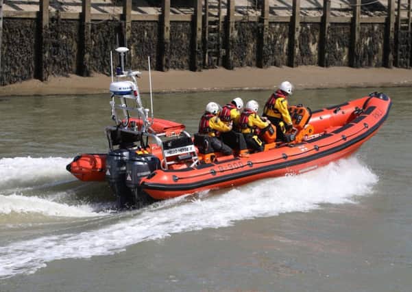 The Rye Harbour lifeboat was called to Camber Beach on Sunday afternoon
