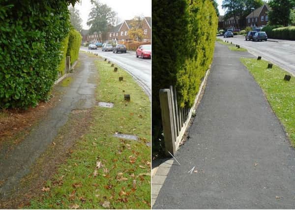 Hophurst Drive, Crawley Down, before and after