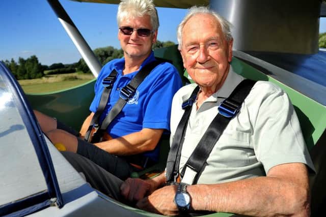 Duncan Stewart, pilot and John Bell. Photo: Steve Robards SR1820449