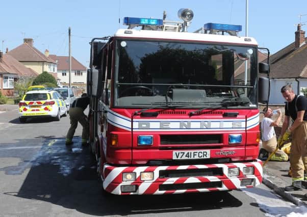Fire engines were called to Westdean Road in Worthing