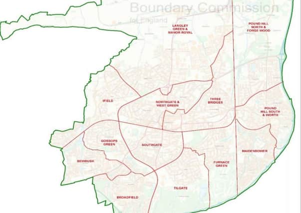 Crawley Borough Council's ward boundaries are set to change