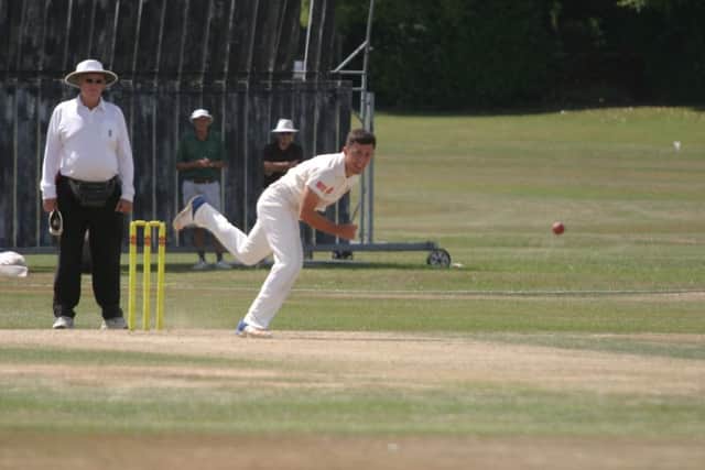 Tom Haines in action against Hastings. Picture by Clive Turner