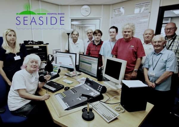 Volunteers at Seaside Hospital Radio's studio at Southlands Hospital in Shoreham