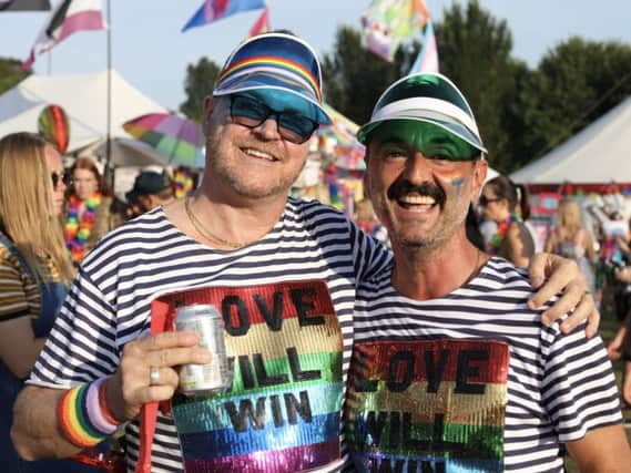 Celebrating Brighton Pride Festival (Photograph: Lucia Hrastic) SUS-180708-153957001