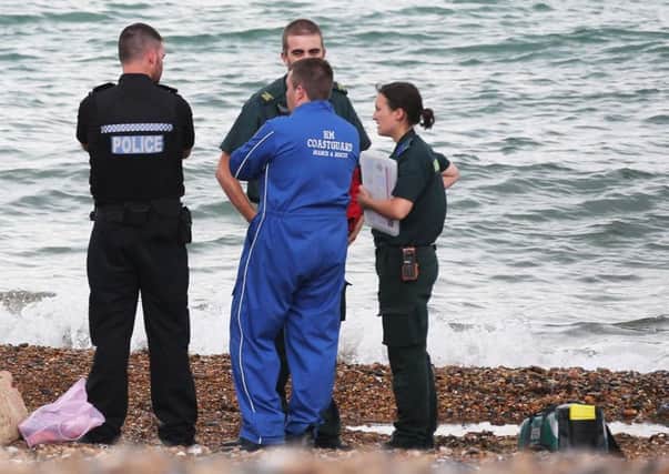 A teenage girl was rescued from the water near Splash Point in Worthing. Picture: Eddie Mitchell