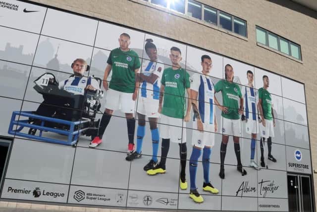 The front of Albions club shop at the Amex. Picture by Paul Hazlewood/BHAFC