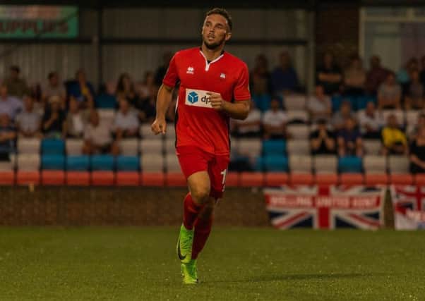 Lloyd Dawes scored against Welling and will hope to add to his tally against Truro - picture: Jamie Evans