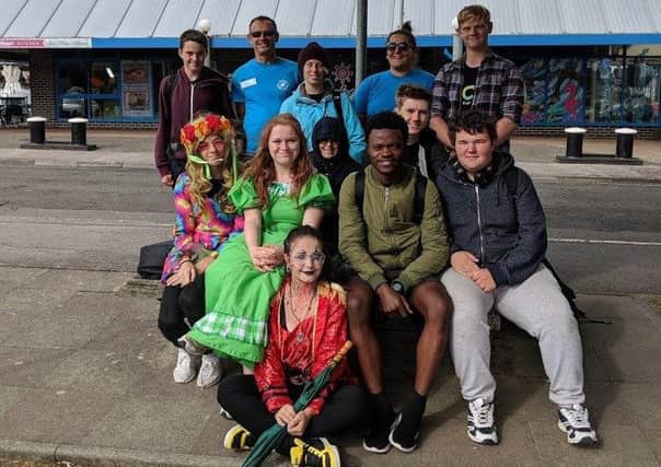 Members of District4 dressed up for their ten-mile walk from Littlehampton to Ferring