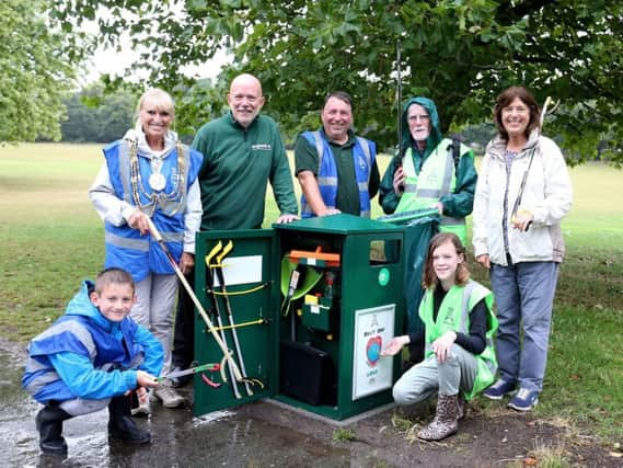 The superbin was unveiled in Preston Park as part of the Mayor's Big Tidy Up event
