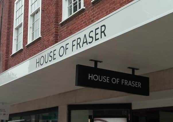 House of Fraser in Chichester is earmarked for closure