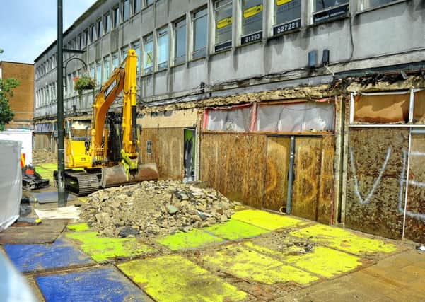 Exterior shot of the demolition of the Broadway, Crawley. Pic Steve Robards SR1820767