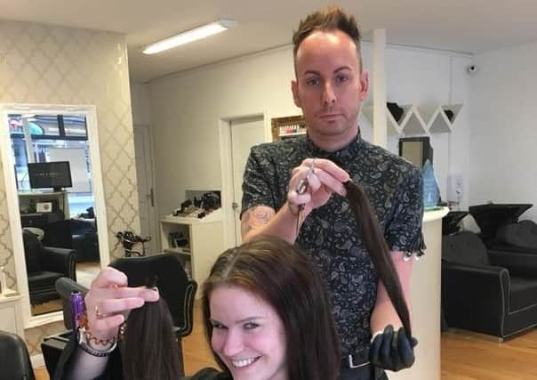 Finalist Stuart Jones donated a full cut and finish to Rebecca Krum for Little Princess Trust earlier this year