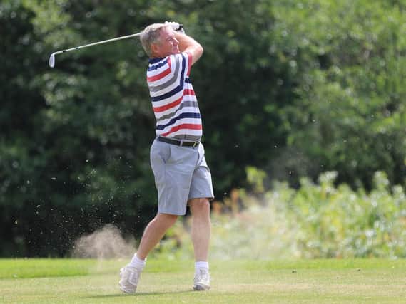 Action from the Brighton & Hove Albion Golf Day