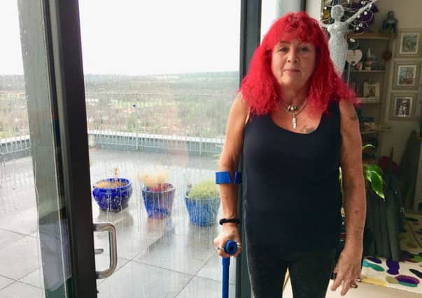 Vivienne Lee, 60, in her penthouse apartment in The Causeway, Durrington