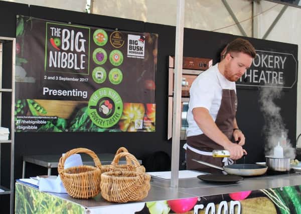 Chef Steven Edwards at last year's Big Nibble in Horsham. Picture by Toby Philips SUS-180820-142634001