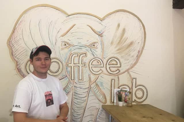 Ross Shackelford, manager of Coffee Lab in Cathedral Court