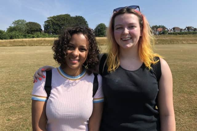 Varndean College International Baccalaureate students Gemma Robson and Portia Smith are going to Oxford and Cambridge