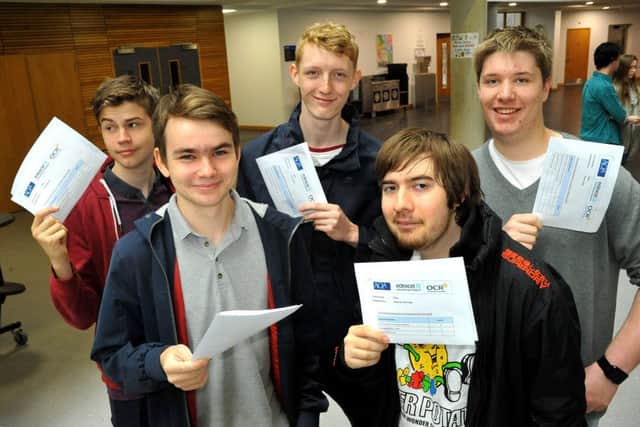 Midhurst Rother College A level results. Pic Steve Robards SR1821300