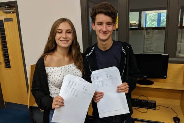 Abi Race and Louis Dexter were pleased to find out they had gained places at the University of Cambridge